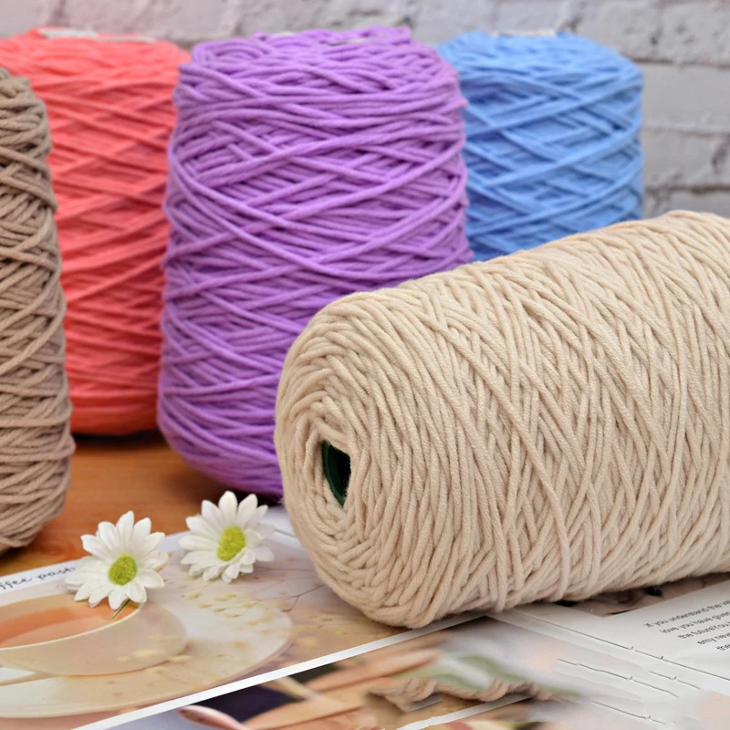 Wholesale 400g/cone 8ply 3mm Acrylic Tufting Yarn For Rugs And Carpets ...