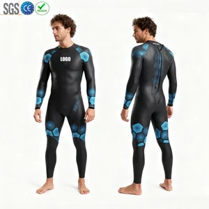 SBART Men 3/2mm 4/3mm Diving Suit CR Neoprene Swimming Wetsuit Surf Triathlon Wet Suit Swimsuit Full Bodysuit