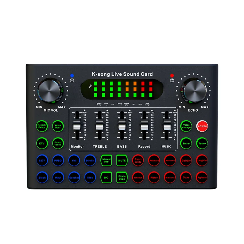Tbest carte son du changeur de voix Carte son en direct effets sonores