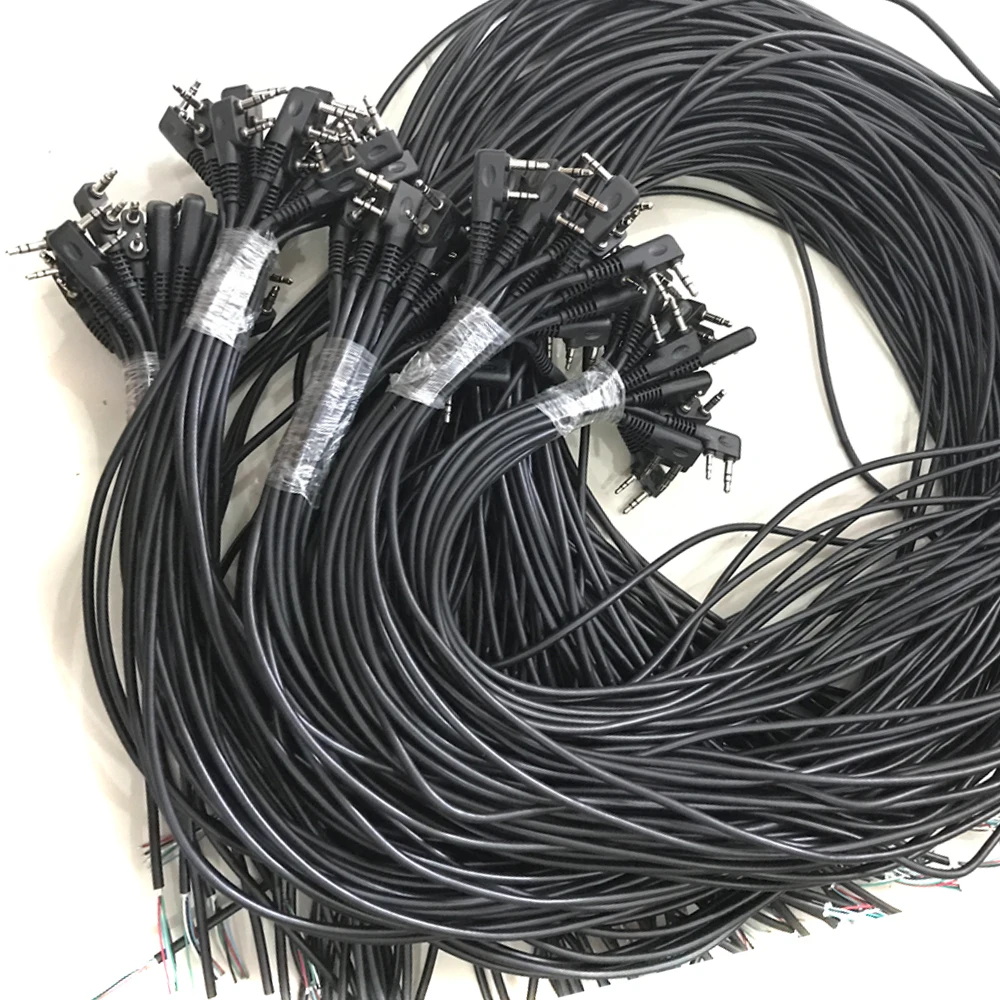 K style connector cable for Kenwood Baofeng 2 pins walkie talkie two way radio