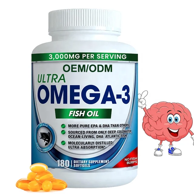 High Quality Bulk Omega 3 Healty Immune Support Softgels Dietary Supplement Fish Oil Soft Capsules