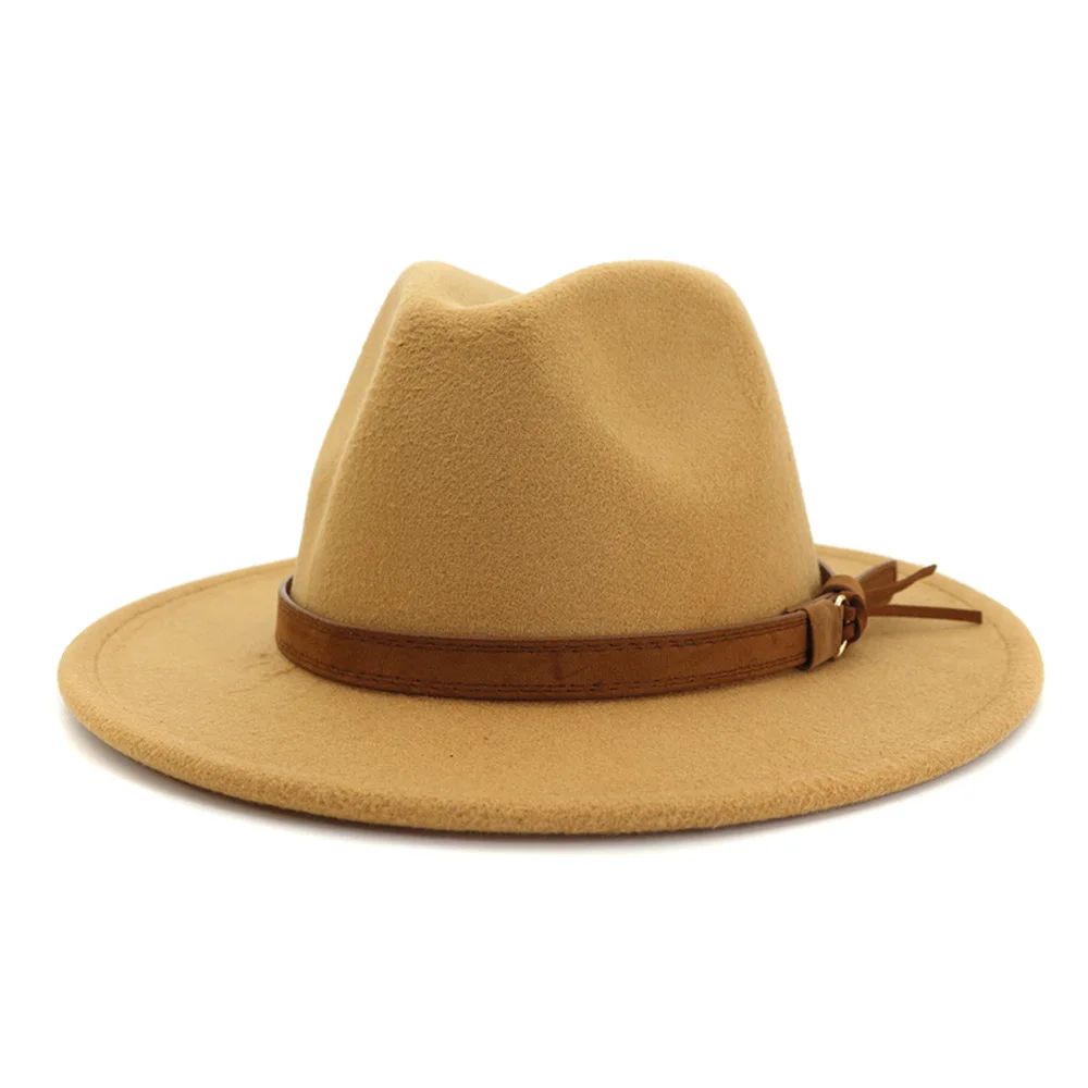 Wholesale New Arrive Custom Trilby Retro Large Brim Felt Fedora Hats