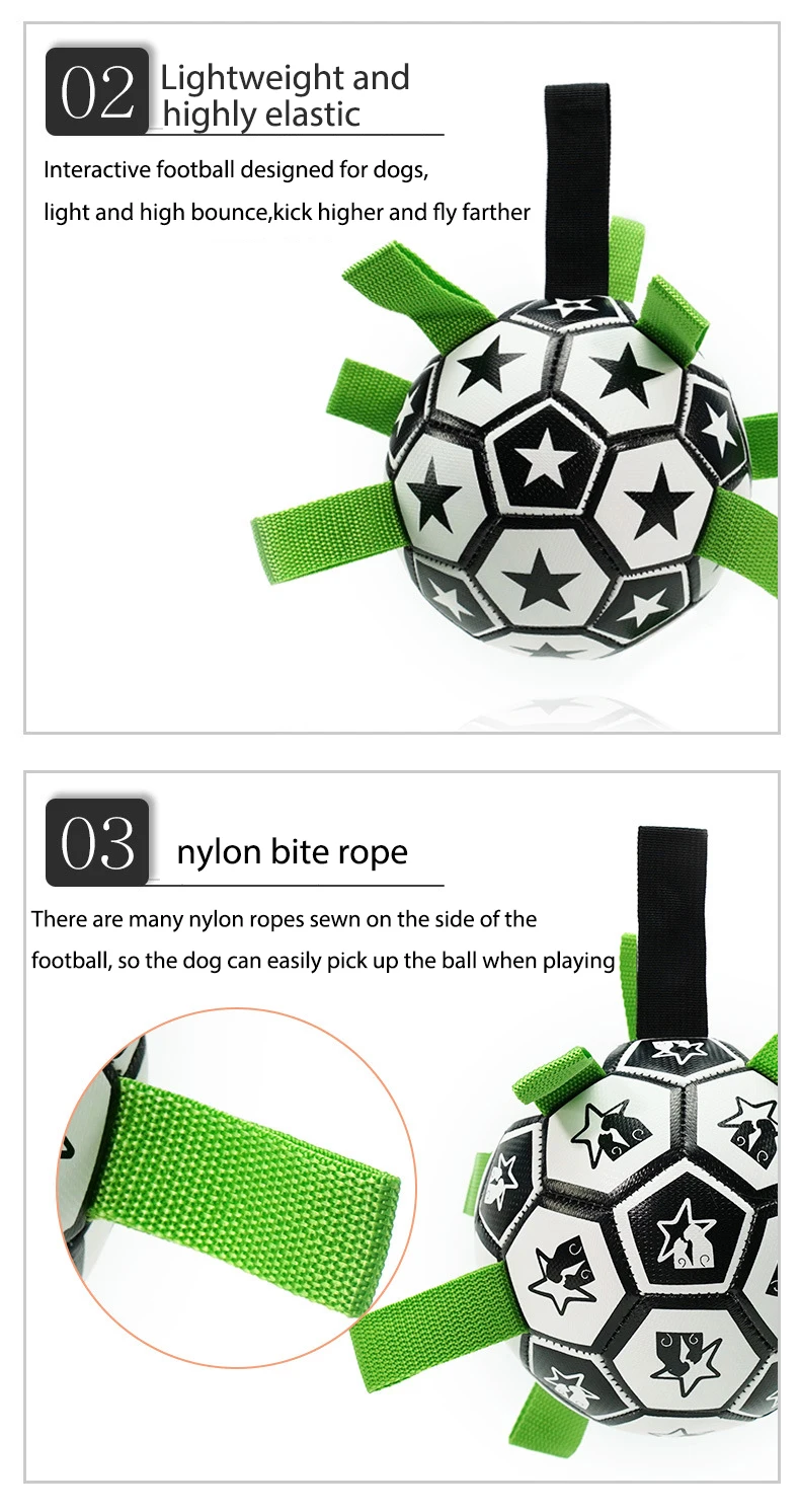 Custom Interactive Dog Floating Chew Football Toy Soccer Ball With Grab Tabs Pump For Dogs Buy