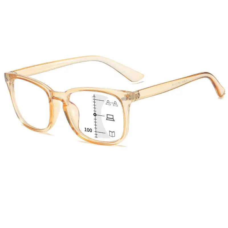 Progressive Multi Focus Anti Blue Light Reading Glasses Intelligent Automatic Zoom Distance Near Bifocal Presbyopic Glasses