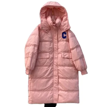 Women's  Warm for Winter Ultralight Down Jacket Long Packable Hooded Puffer Coat