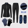 Blue Suit Set with Gloves&Foot Cover