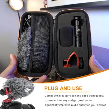 Camera Microphone,Comica CVM-VM10II Professional Video Microphone With Shock Mount, Deadcat,Compact Shotgun Mic Compatible With detail image