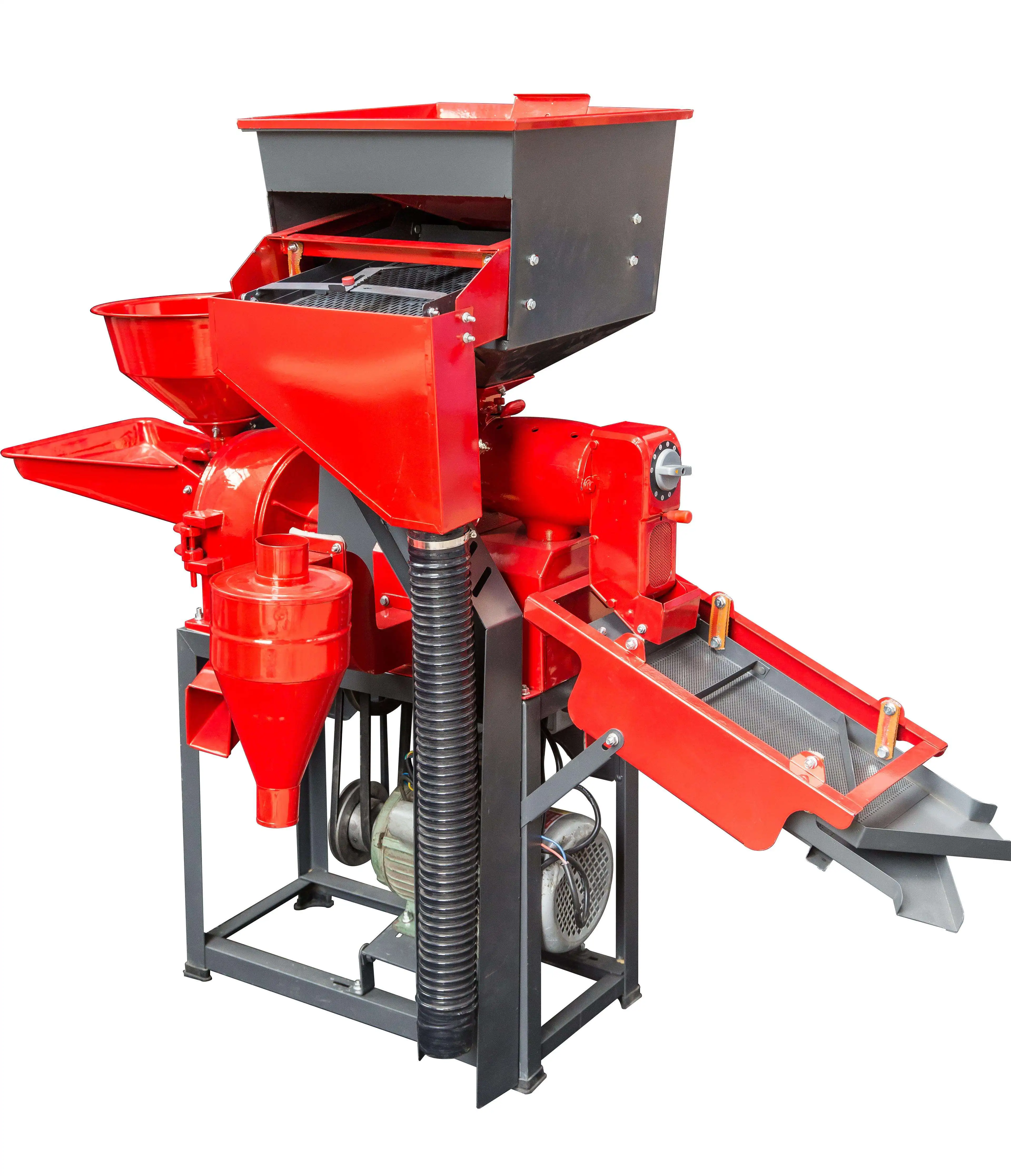 Multi-function Rice Mill Machine with Sand and Stone Filter Crush Function Electric Rice Milling Machine Grind Grains