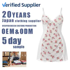 Custom Women Floral Satin Lace Breathable Soft Elegant Fashion Babydoll Nightdress ODM Sleepwear Front Quick Dry for Wholesale