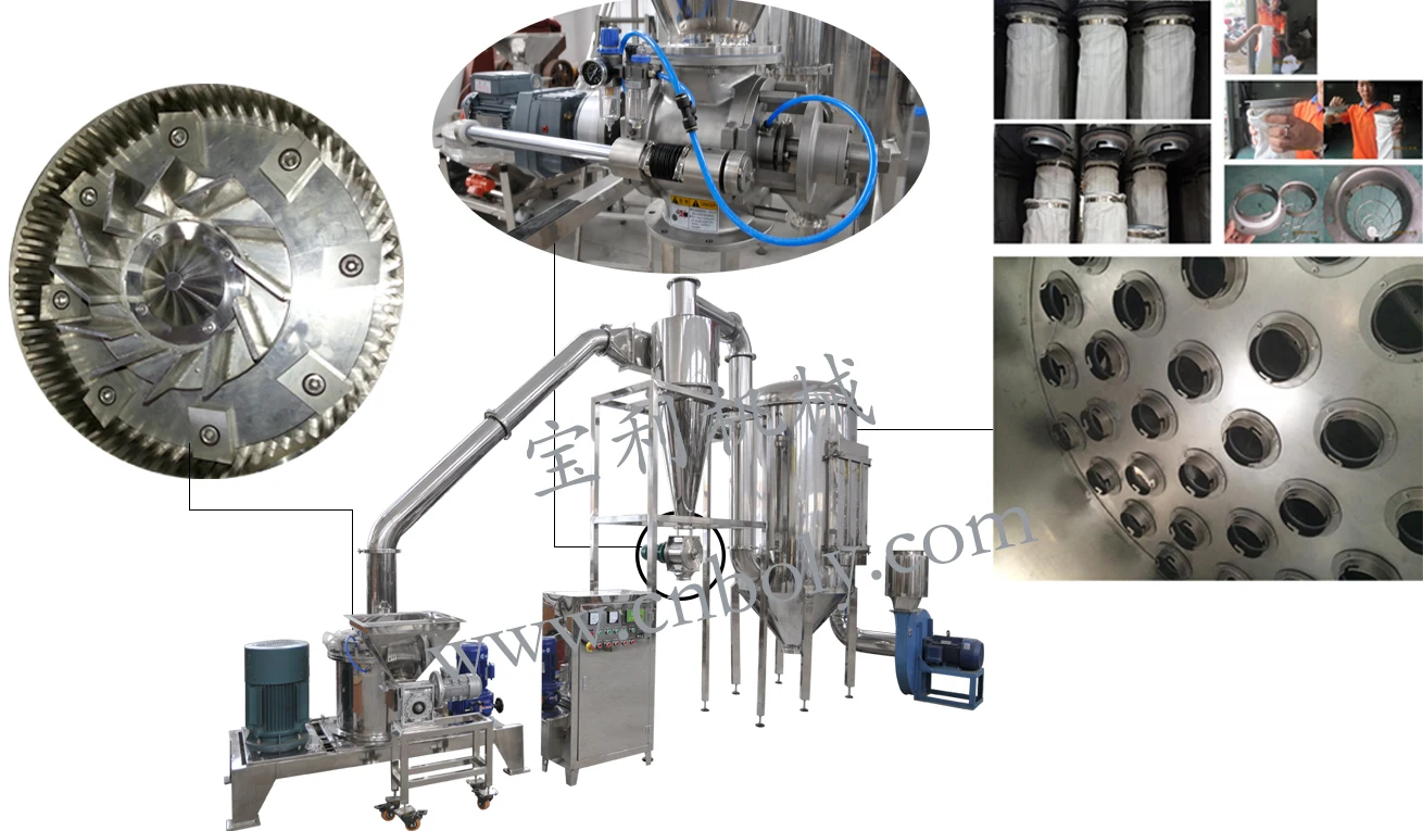 Pregelatinized Native Starch Powder Grinding Pulverizer Machine
