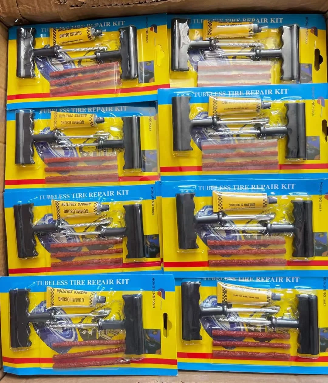 Car Accessories 6Pcs/ Set Professional Auto Car Tire Repair Kit Car Bike  Auto Tubeless Tire Tyre Puncture Plug Repair Tool Kit