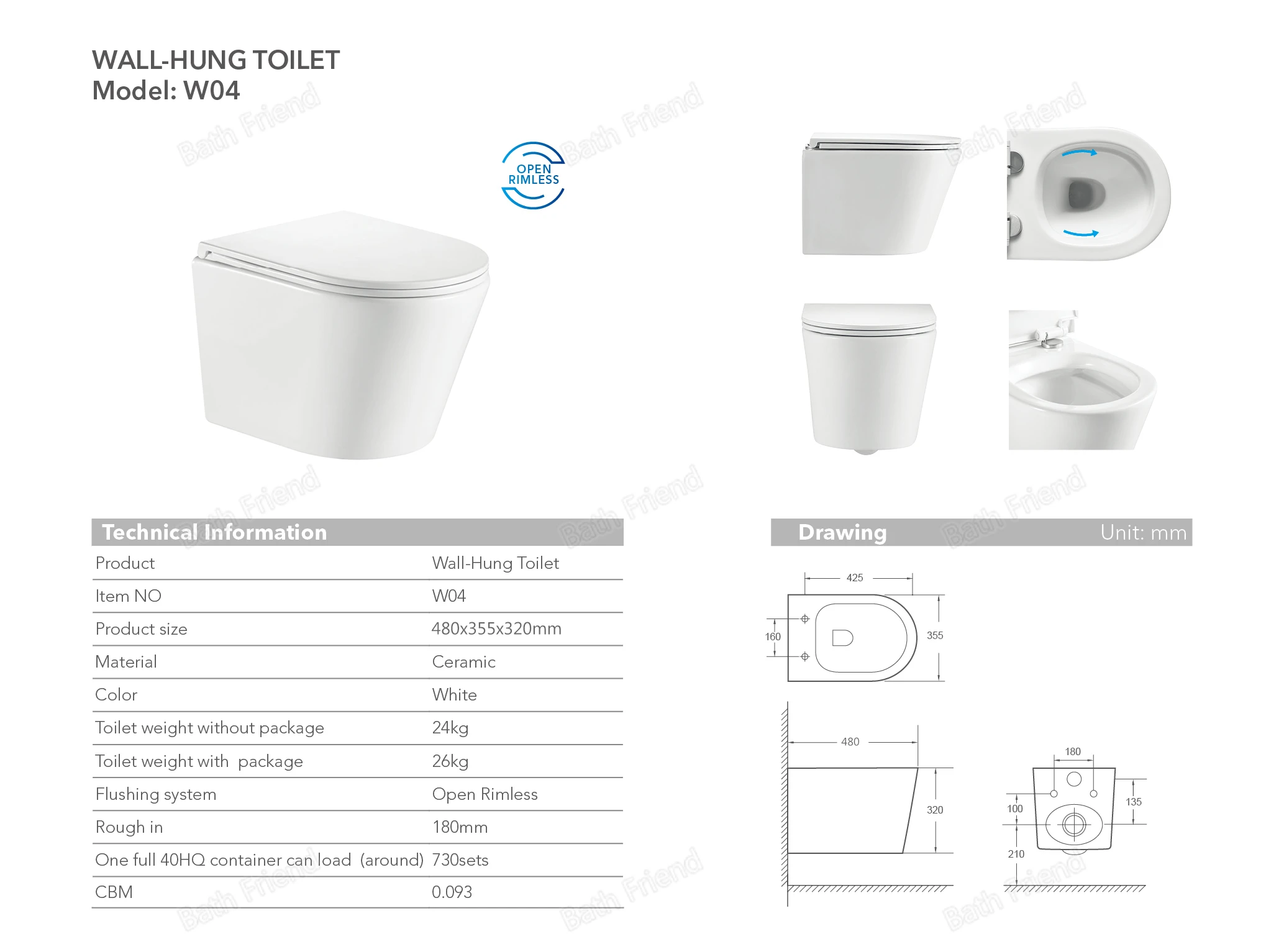 Professional Factory Popular Design Durable Bidets Bathroom Women Wash Ceramic Bidet for Euro Market