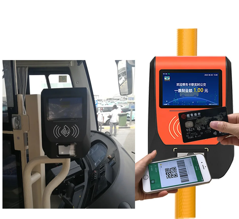 Android ticket validator terminal system with software support sam card bus ticketing machine