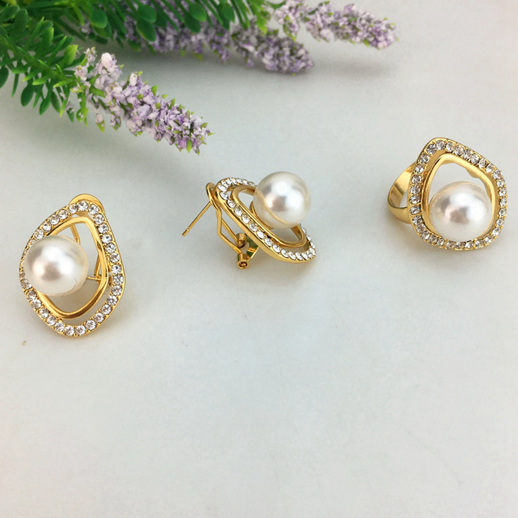 Yuminglai Goldplate Jewelry Pearl Jewelry Dubai Jewelry Sets For Women ...