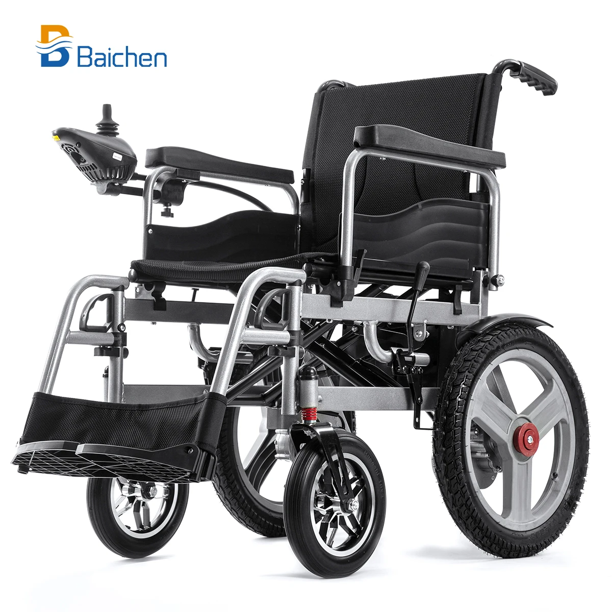2024 Singapore Hot Sale Ultra Lightest Steel Cheap Wheel Chair Portable Travel All Terrain Foldable Disabled Electric Wheelchair