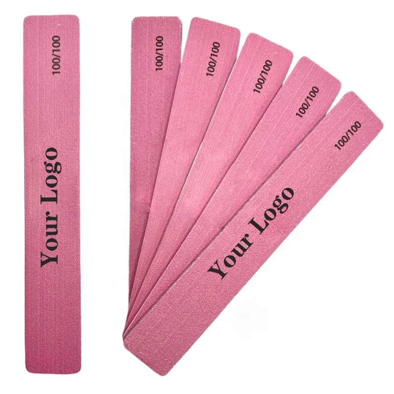 Newest Pink Professional Rectangle Shape File Good Quality Pink Square