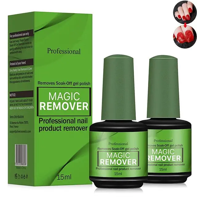 OEM Nail Gel Remover 15ml Soak Off Polish Top Coat Art Primer Degreaser Cleaner for Removing Varnish