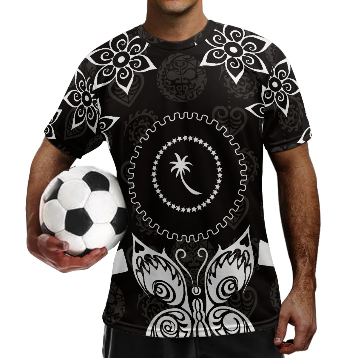 Polynesian Tribal Guam Totem Tattoo Prints Wholesale Cheap Jerseys