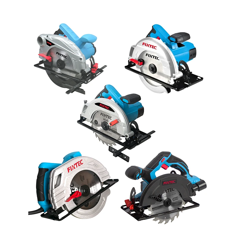 FIXTEC Power Tool 110v 230v Power Table Saws Sliding Miter Circular Saw Electric Cut off Saw Wood Cutting Machines
