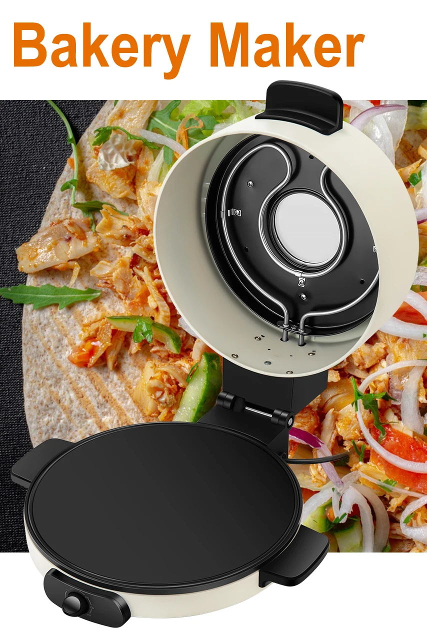 Sonifer New Home Use 1800w Round Nonstick Coating Flat Plate 30cm