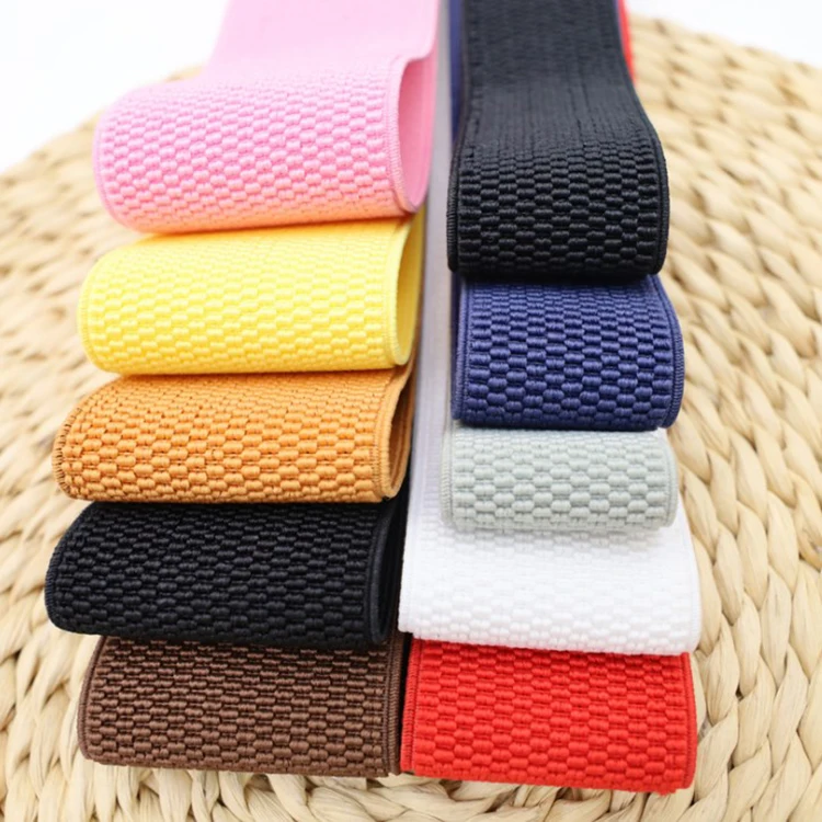 High Tenacity Polyester Latex Elastic Band Elastic Webbing Band with High Elasticity