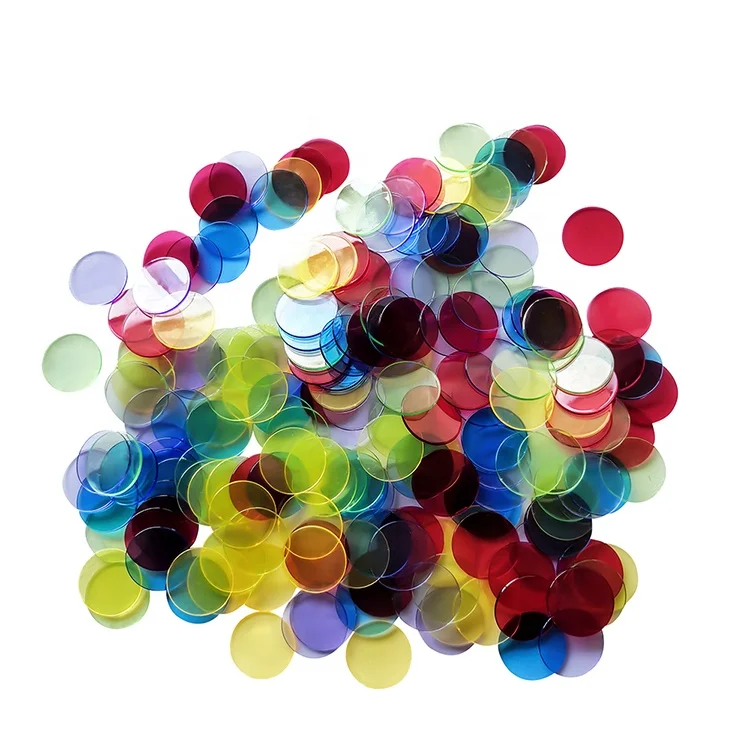 Прозрачные чипы для подсчета бинго, 25 мм/1 дюйм, 200 шт.