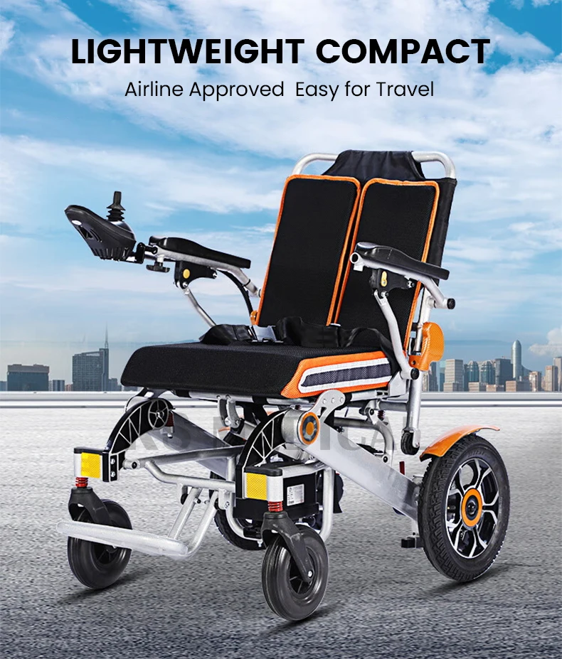 Ksm-605plus Foldable Lightweight Electric Wheelchair With Remote ...