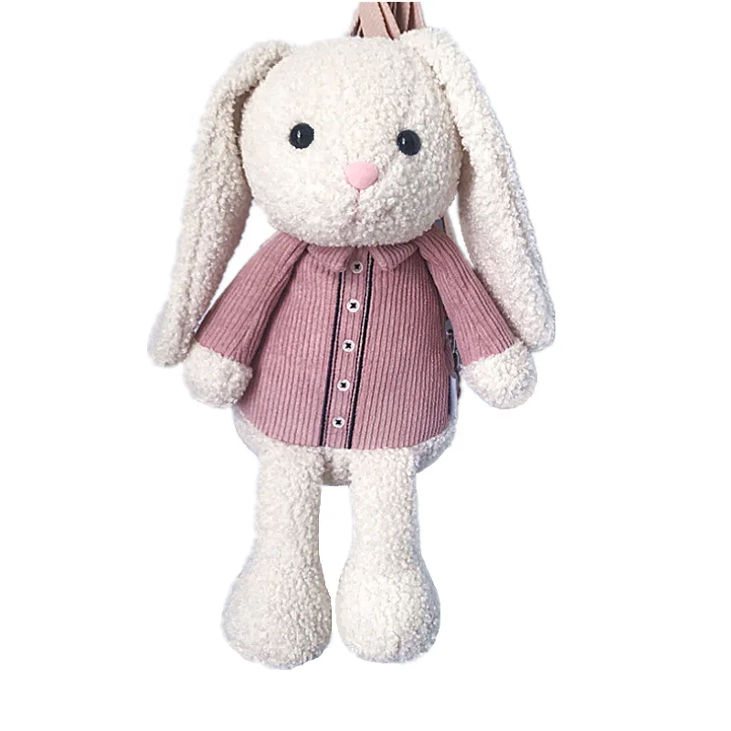 Pink Rabbit Plush Backpack 20 – PRAYING RABBIT