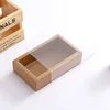 5 Brown Kraft Paper Box With Frosted PVC Sleeve