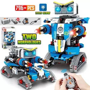 ITTL City Technical RC Robot Racing Car Plastic Building Blocks Remote Control Toy