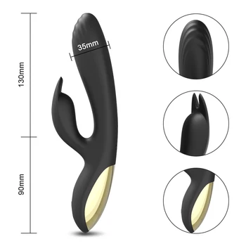 sexy unterwäsche. Satisfyer Double Flex Connect App Black - Kaninchen-Vibrator schwarz main image 1