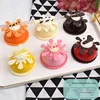 6 pastelitos huecos con forma de gota de agua