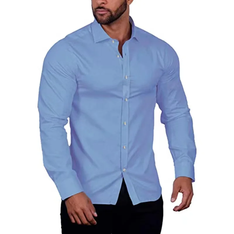 Work Shirts Solid Color Business Men's Large Long Sleeve Casual Shirt Plus  Size Men's Shirts Wholesale - Buy Plus Size Men's Shirts,Men's Shirts,Shirts  For Men Product on Alibaba.com