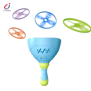Chengji Flying Disc Play Throwing Toss Game Cartoon Colorful Design Manual Portable Sport Mini Plastic Flying Saucer Toys