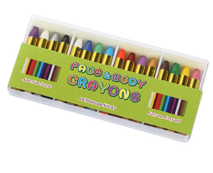 Cheap And High Quality Crayons Set With Customized Packaging Face Paint ...