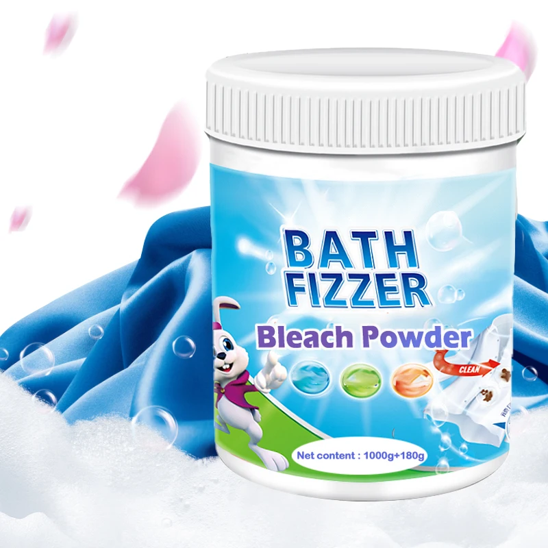 1180g High Quality Color Bleaching Powder Bath Bombs Fizzer Laundry Detergent Washing Powder