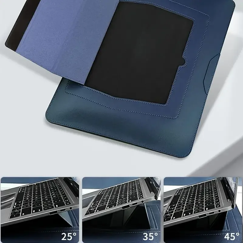 153 inch ultra thin computer pu leather sleeve with stand-31