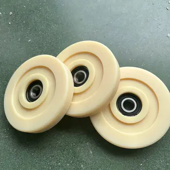 U-groove Track Wheel Plastic Bearing Pulley Is Pulled by Pulley Sliding Rollers Wheel Circular Tube Track Pulley