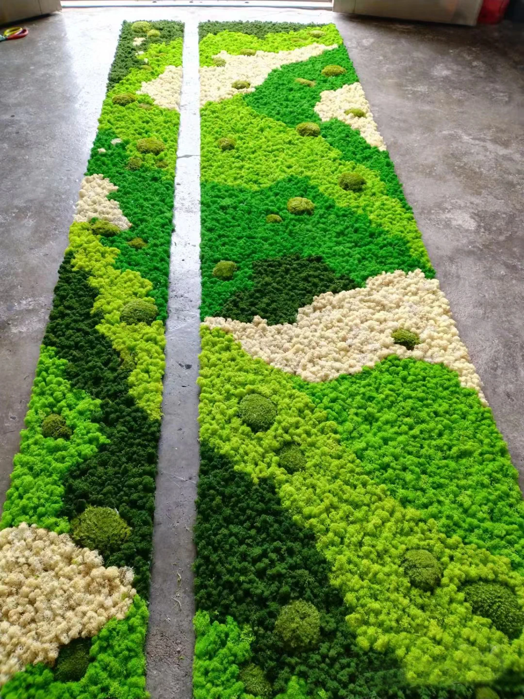 Customized Finished Moss Decorations Real Natural Moss Wall Art Frame