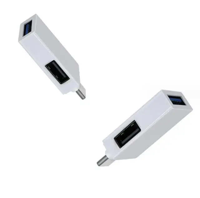 White Color 2 in 1 USB C Otg Adapter