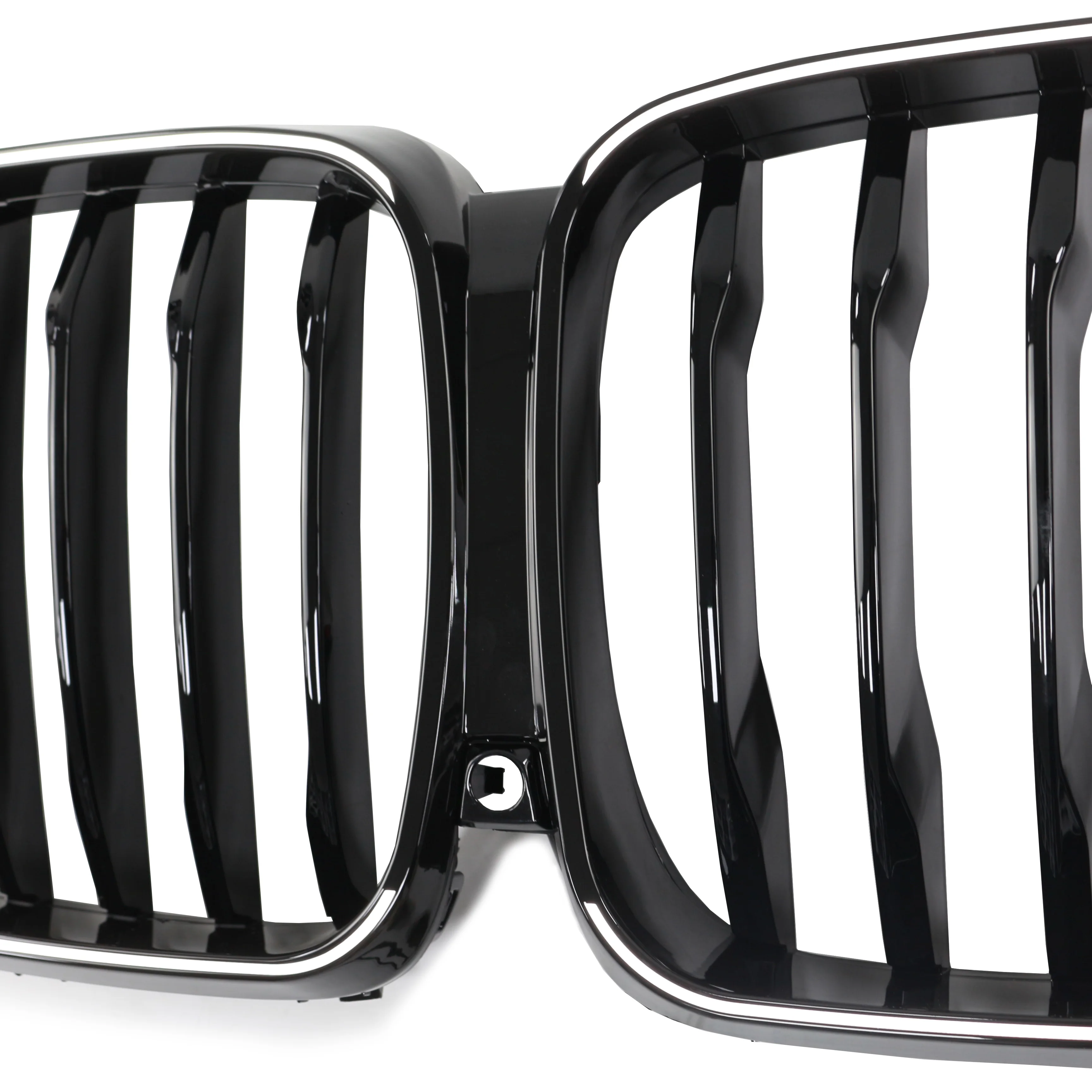 Front Bumper Grill Replacement Single Line Gloss Black LED Grille Mesh Front Car Grille for Bmw X5 G05 2019-