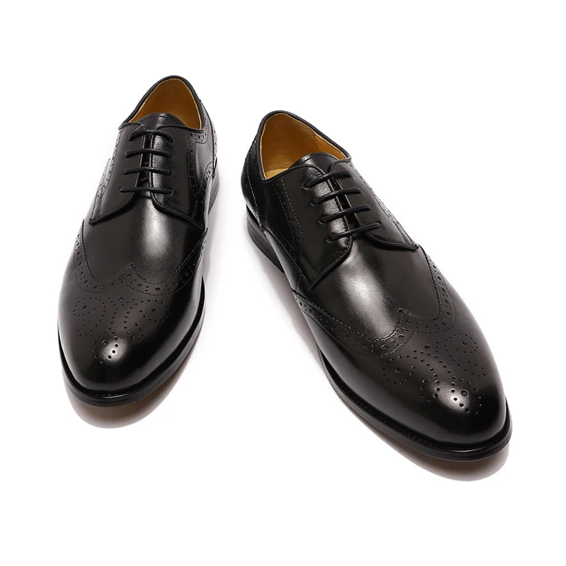 
Повседневная Новейшая модная формальная Мужская обувь из натуральной кожи с прострочкой 