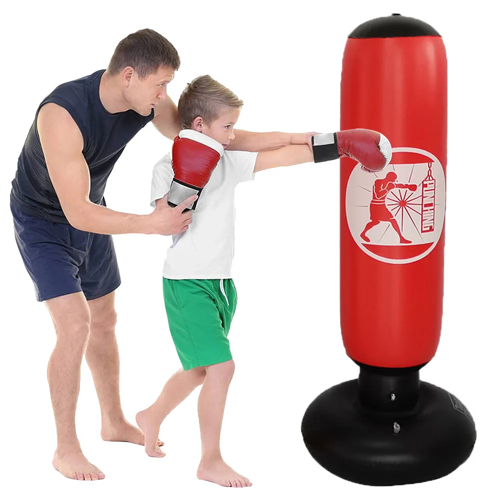 Punching Bag, Freestanding Kickboxing Heavy Standing Punching Boxing ...