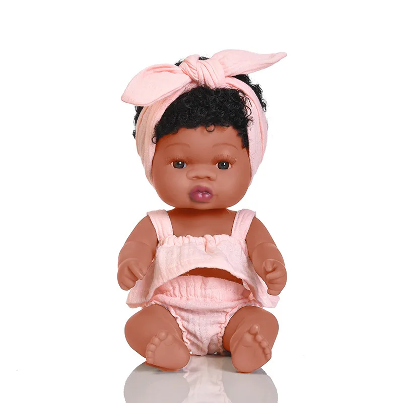 本物そっくりのアメリカ人幼児用おもちゃ 黒人子供用ベビー 35cm 