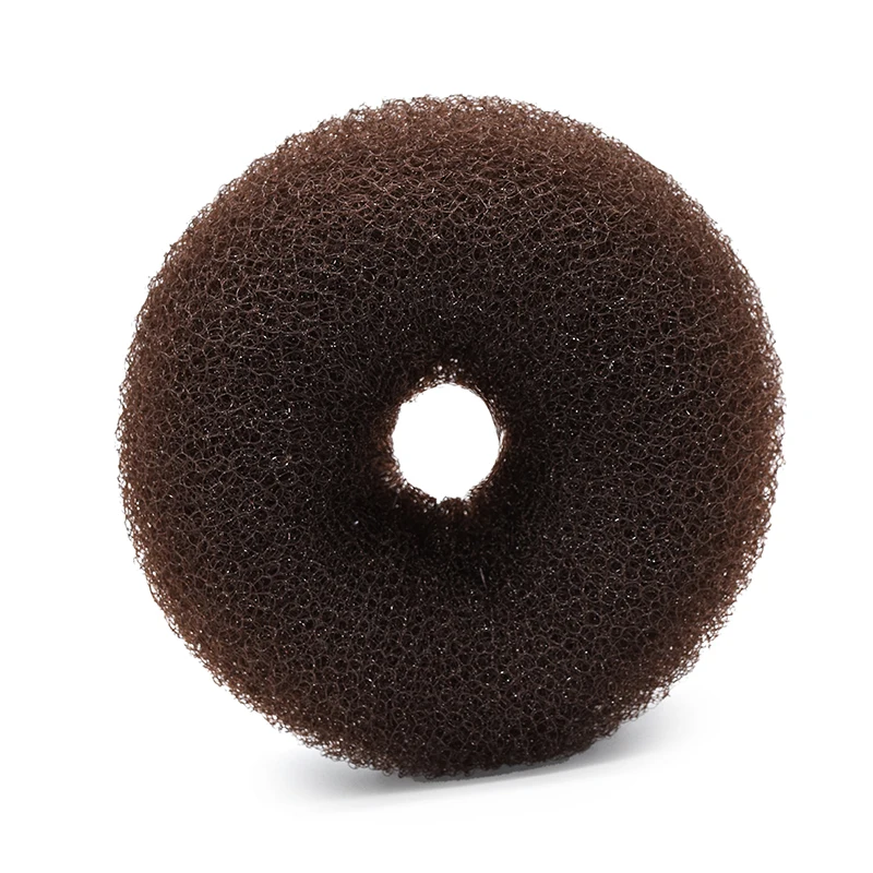 wholesale large size fashional style bun hair accessories nylon large hair donut bun shaper maker for women