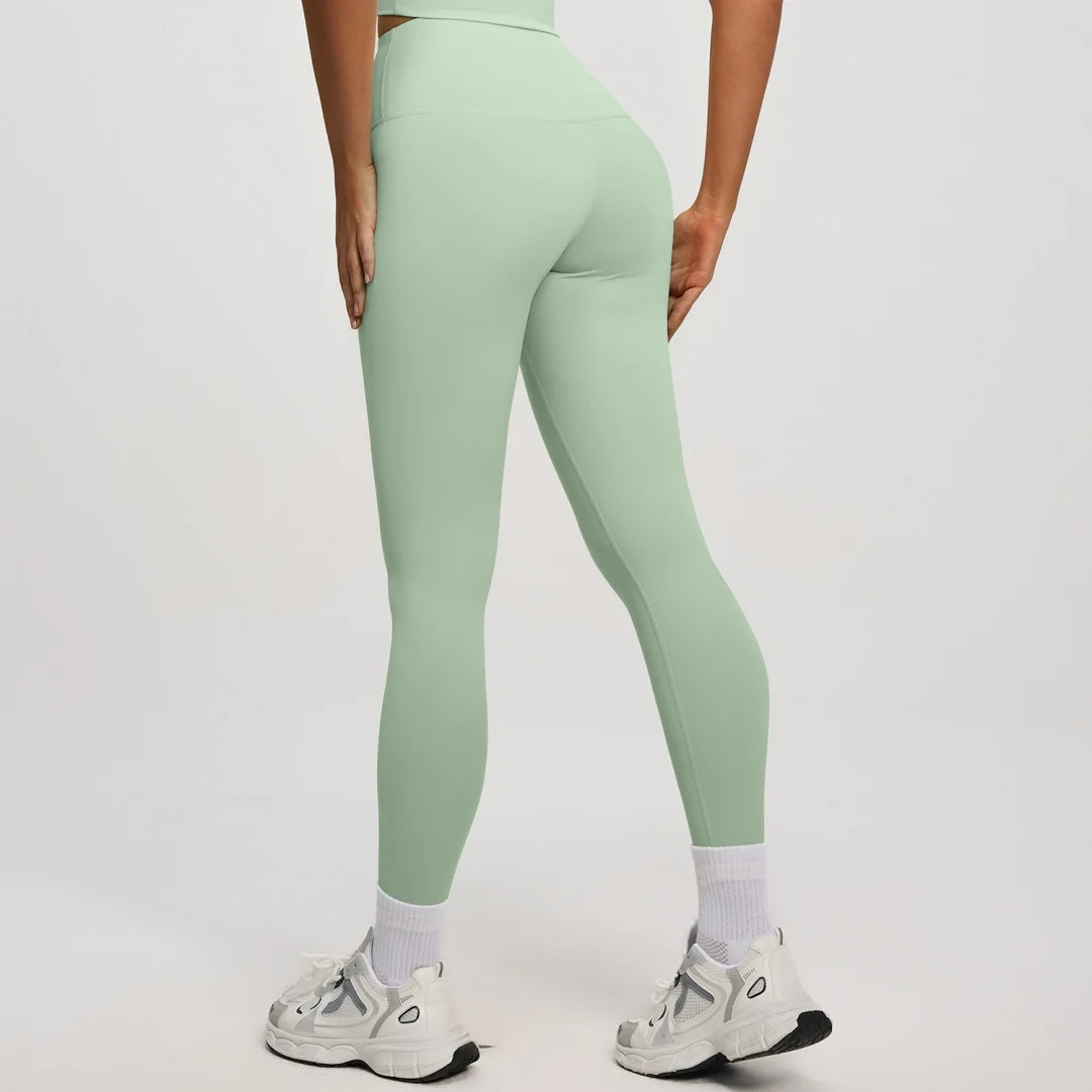 Skin Friendly Breathable Women Long Yoga Pants Wear Resistant Moderate Elastic Dance Fitness Slim Pants