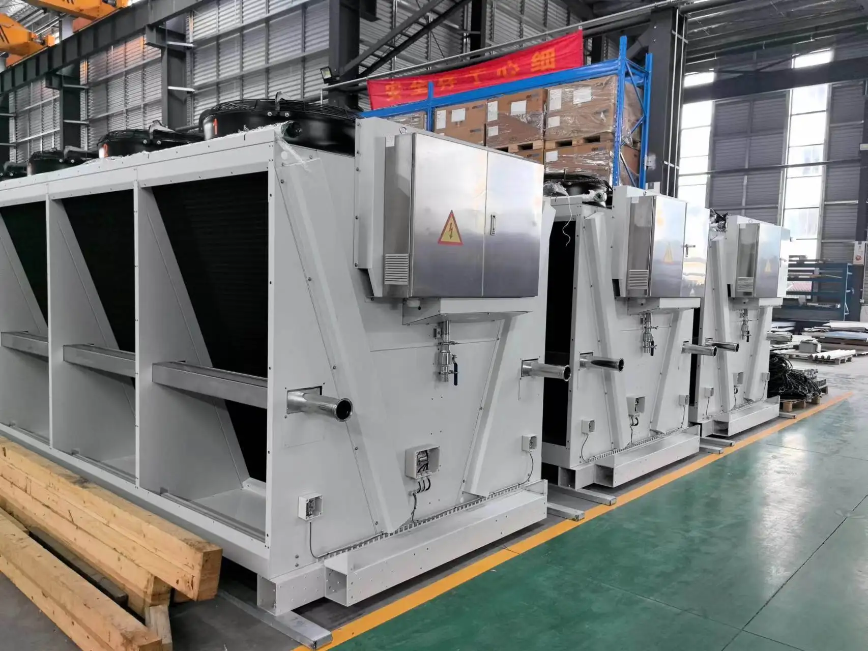 Air Cooled Heat Exchanger Cooling Tower V Shaped Adiabatic Dry Air ...
