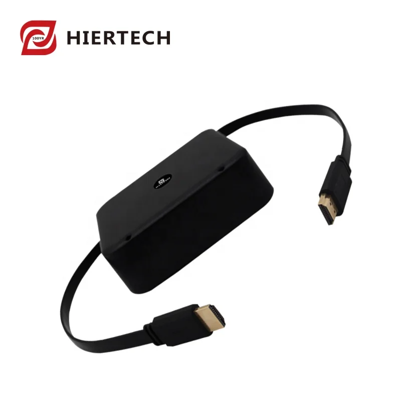 HIERTECH high resolution retractable cable reel 1.4M 4k 30hz 60hz cable patent product