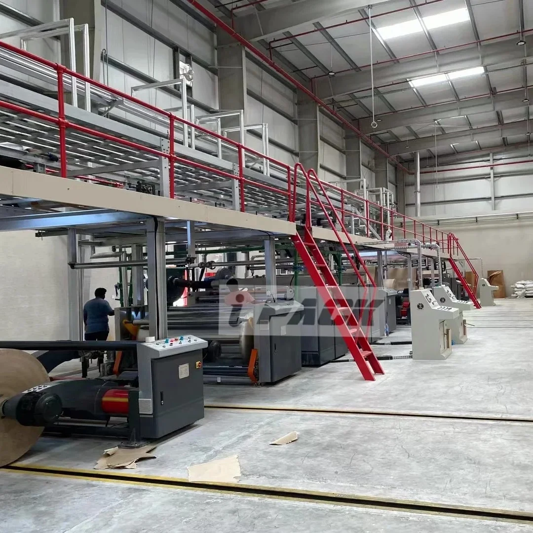 3 Layer 5 Layer 7 Layer  Fully Automatic Corrugated Board Production Line Corrugated Cardboard Box Making Machine