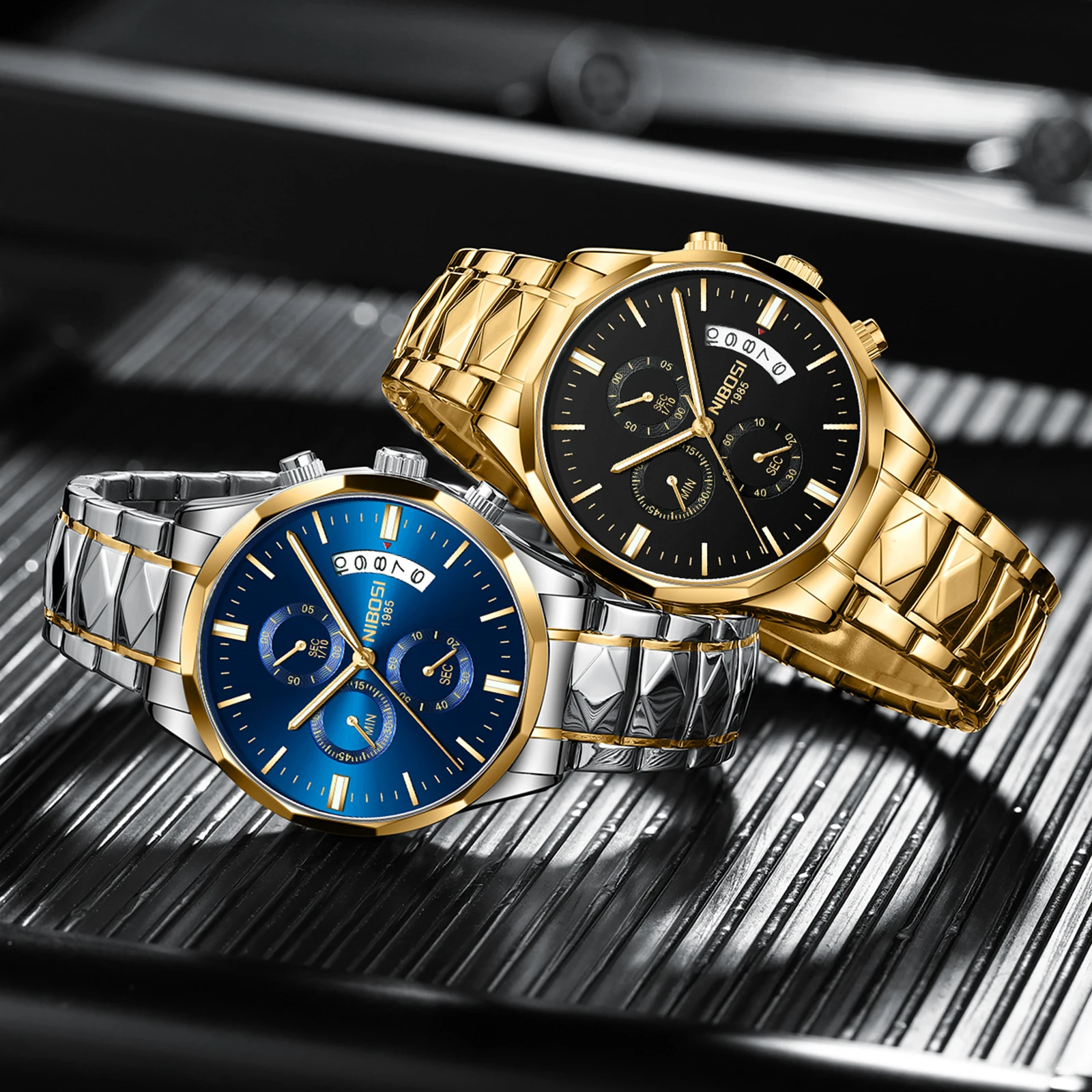 NIBOSI 2655 nuevo reloj de pulsera de cuarzo de marca Original